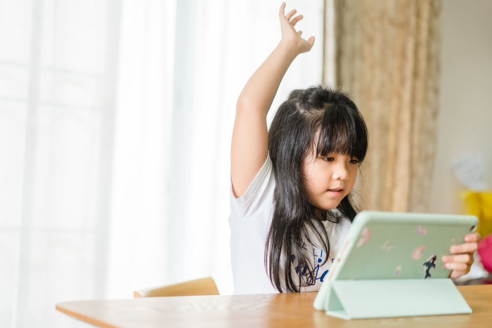 Asian,Girl,Student,Online,Learning,Class,Study,Online,Video,Call