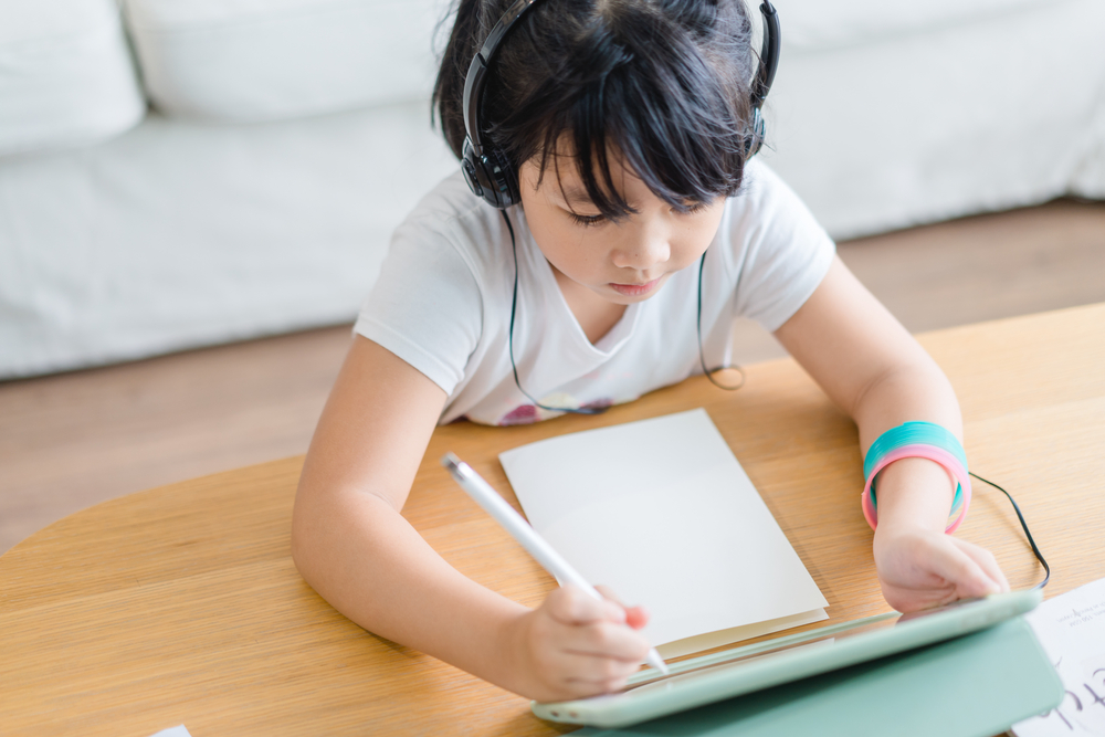 Asian,Girl,Student,Online,Learning,At,Home.study,Online,Video,Call