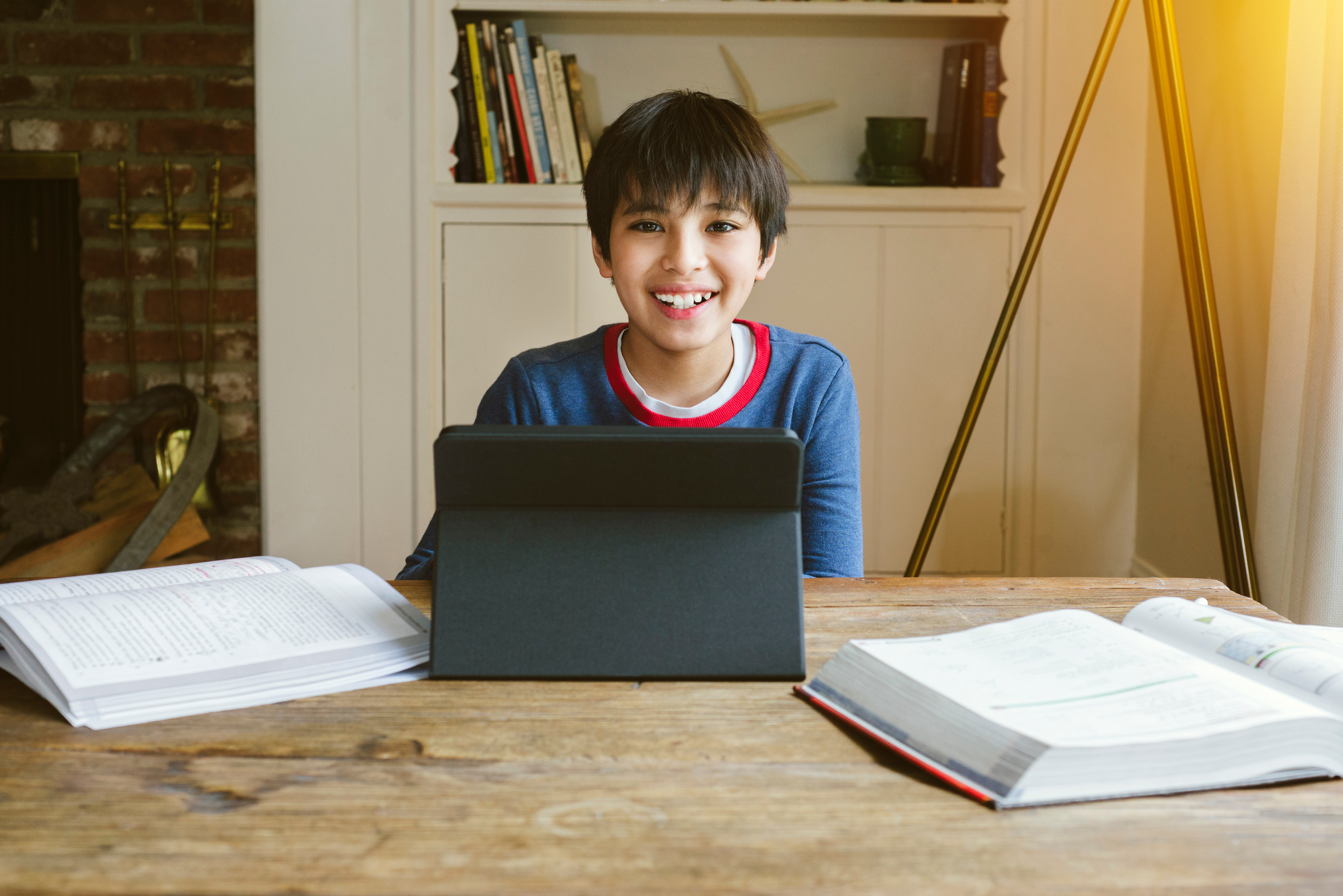 Small,Male,Student,Is,Happy,While,Being,Home,Schooled,During